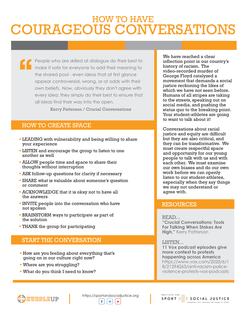 Huddle up RACE & EQUITY TIP SHEETS FINAL