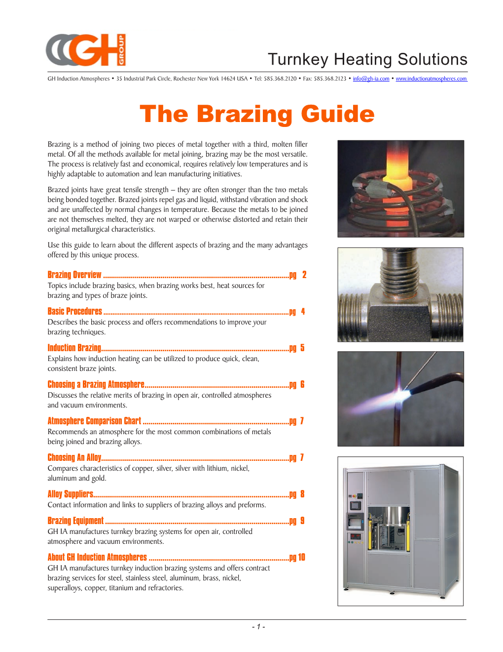 The Brazing Guide GH Induction Atmospheres