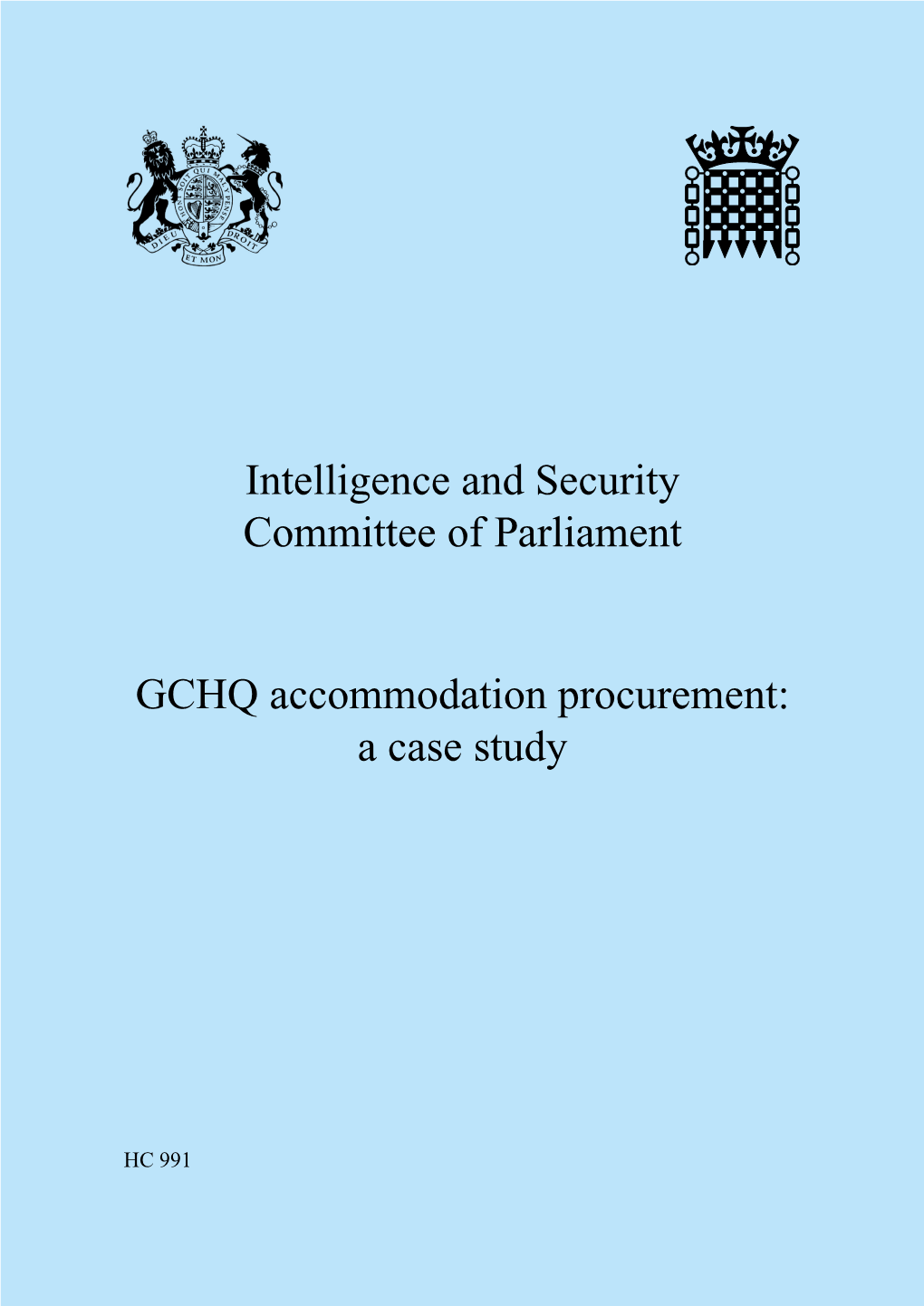 GCHQ Accommodation Procurement: a Case Study