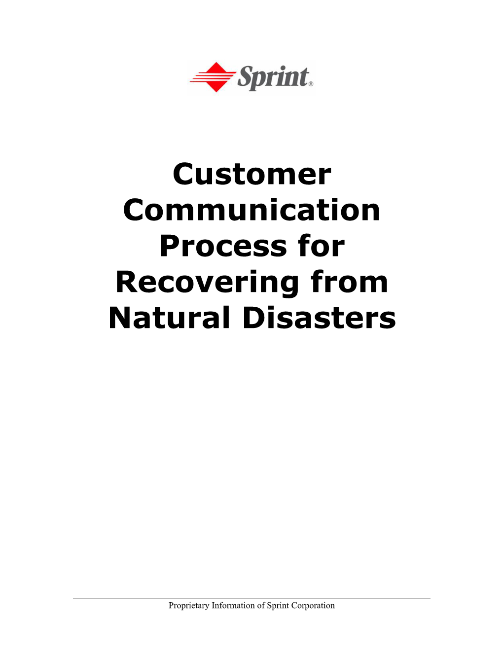 Natural Disaster Processes