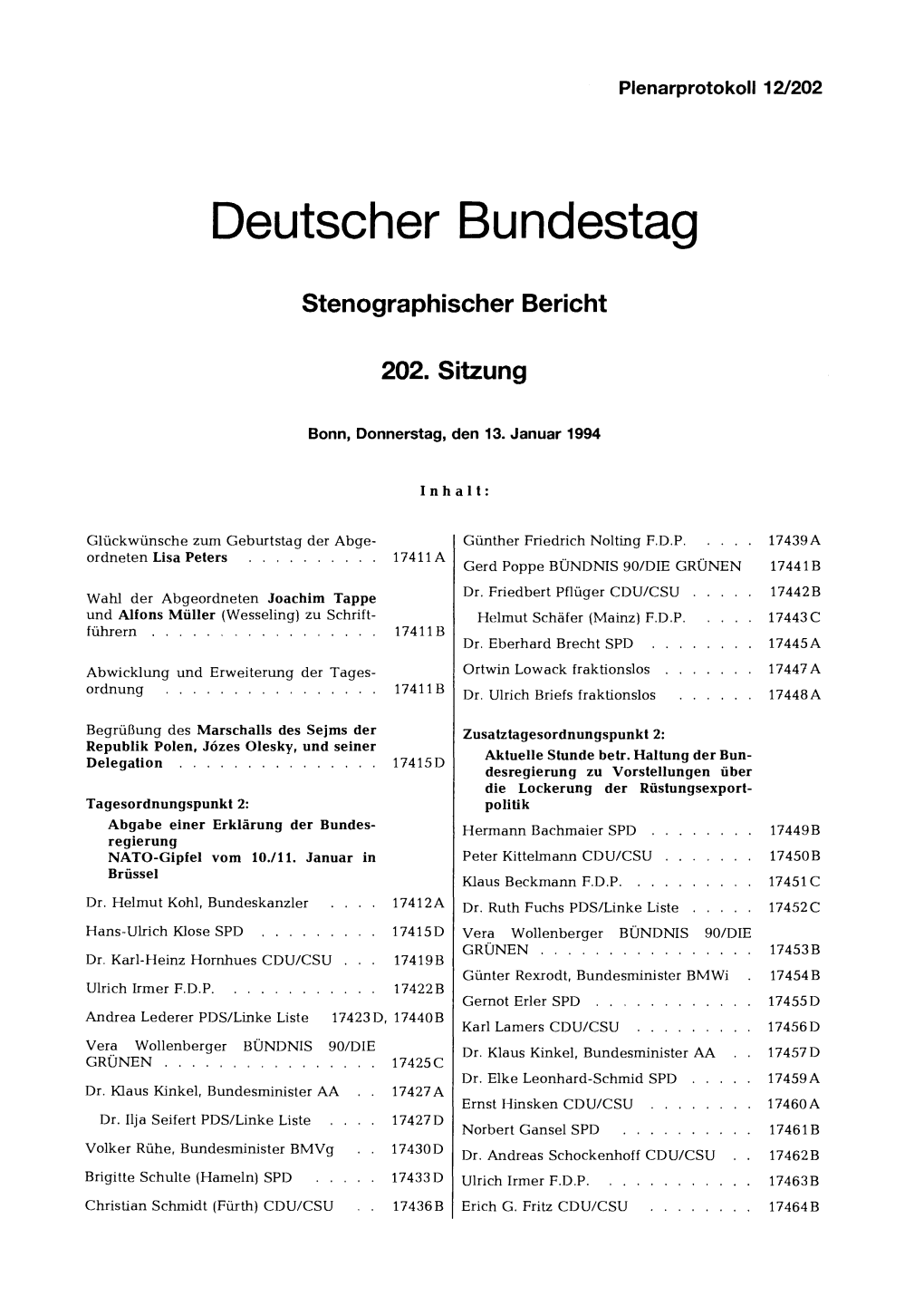 Stenographischer Bericht 202. Sitzung