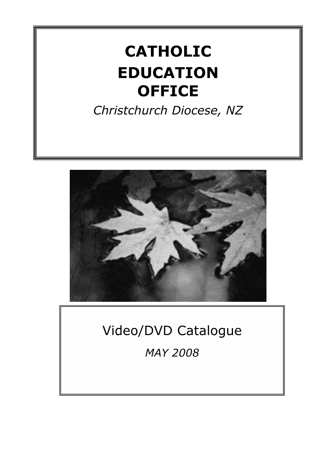 Videodvd Catalogue May 2008.Pdf