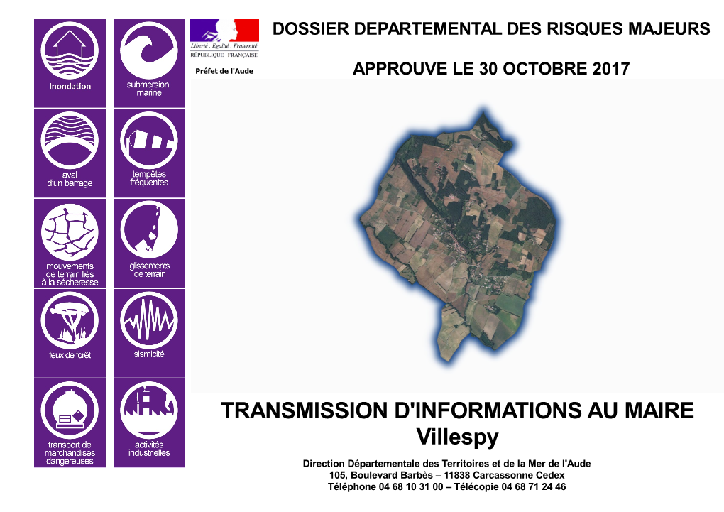 TRANSMISSION D'informations AU MAIRE Villespy