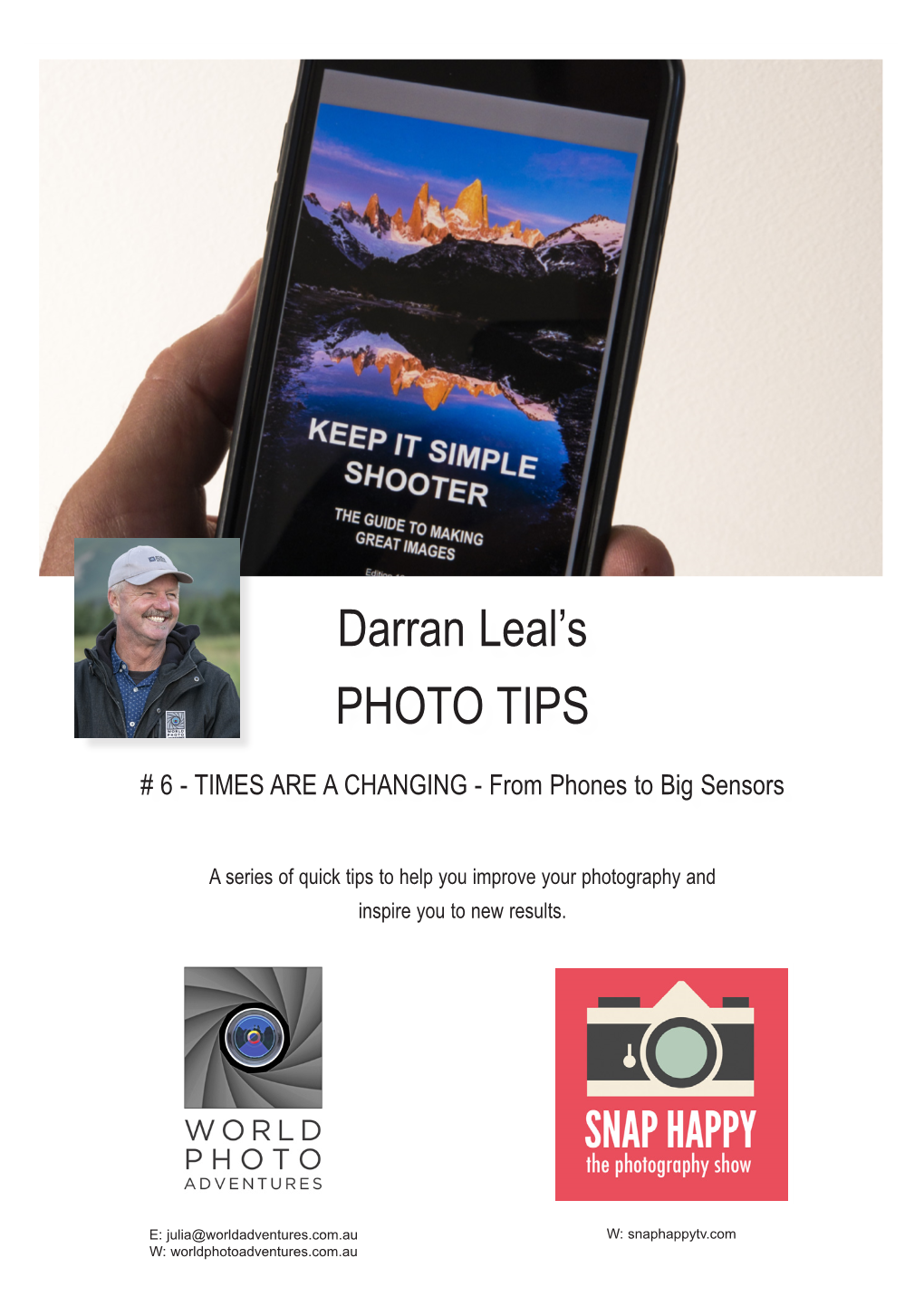 Darran Leal's PHOTO TIPS