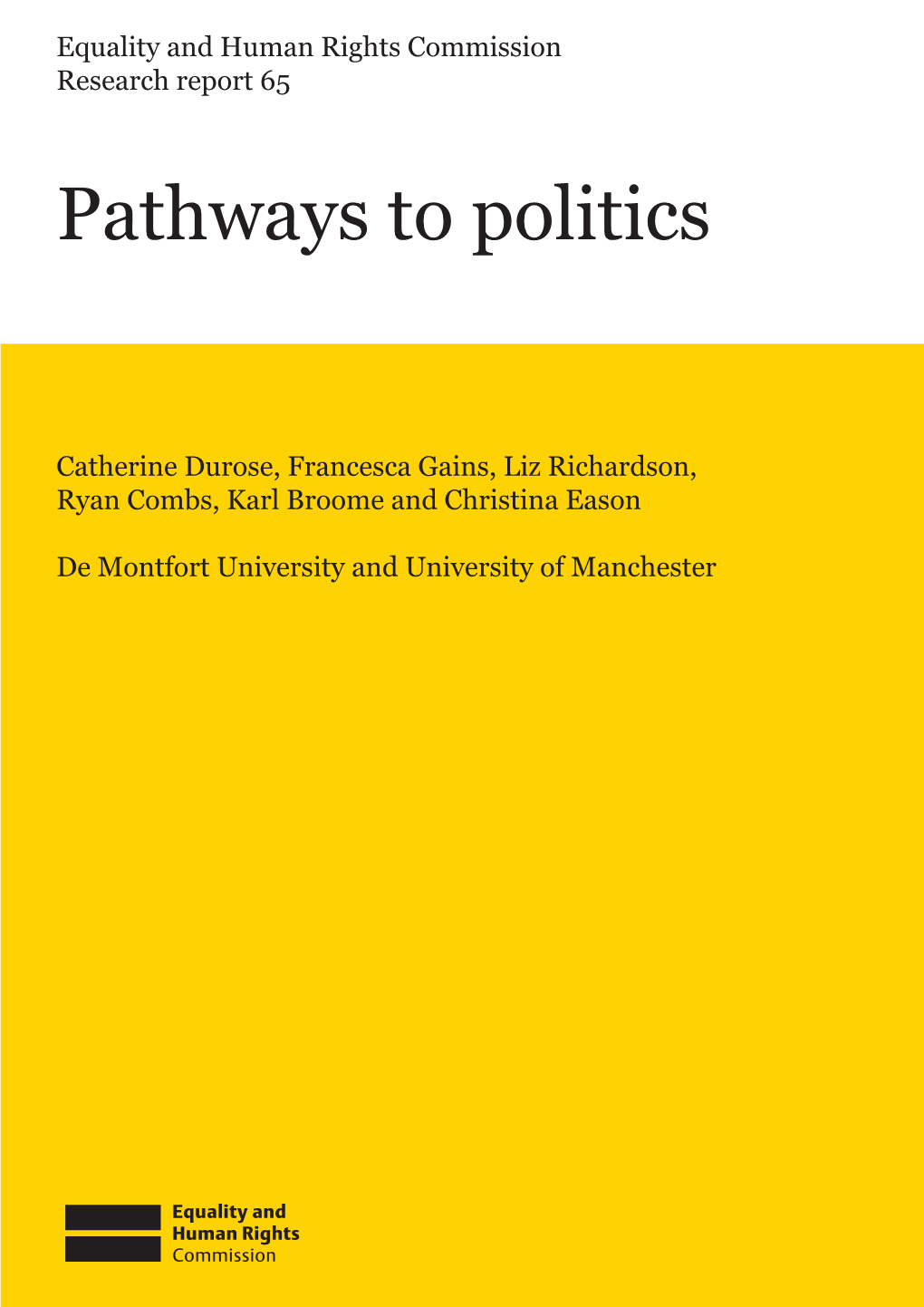 Pathways to Politics