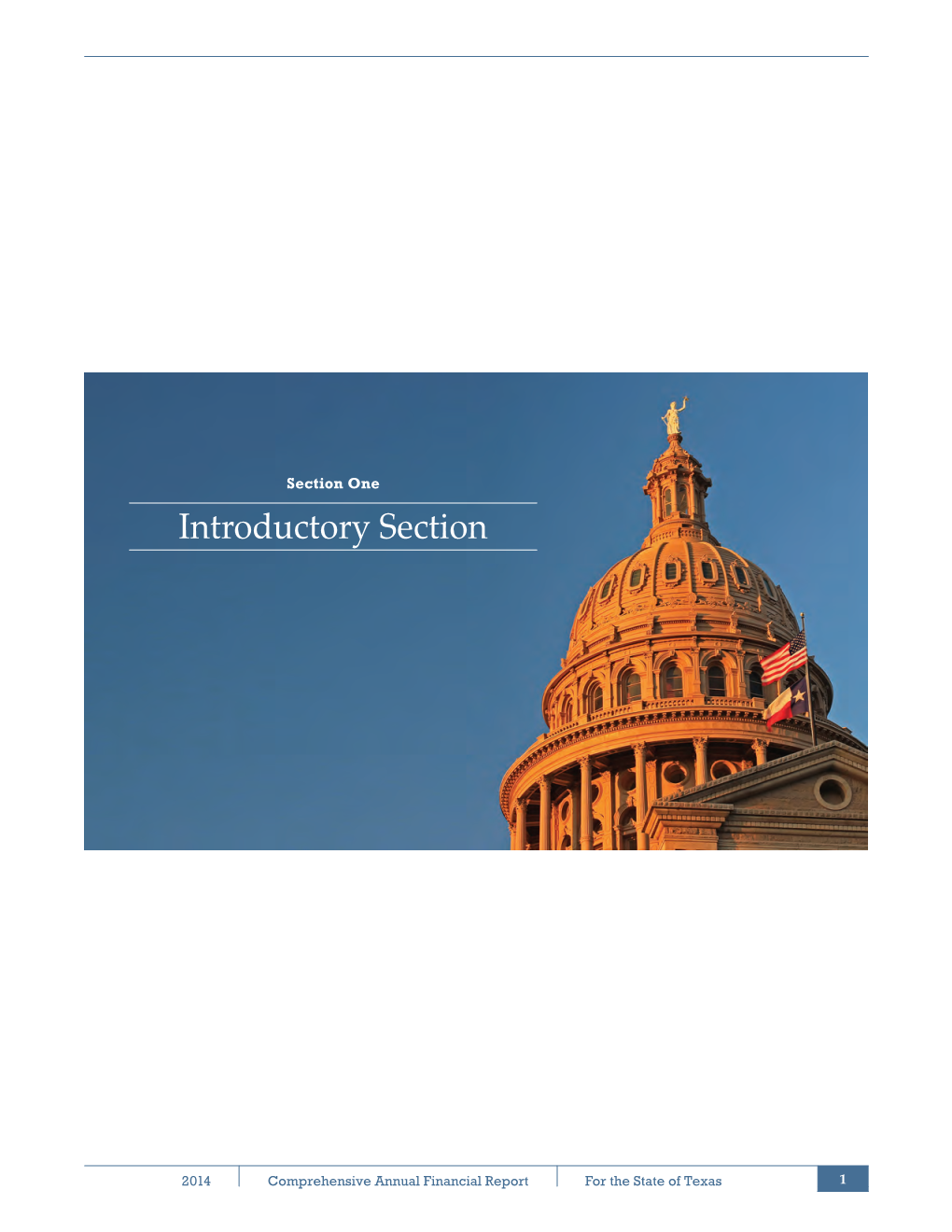 2014 Comprehensive Annual Financial Report for the State of Texas 1 2 2014 Comprehensive Annual Financial Report for the State of Texas February 27, 2015