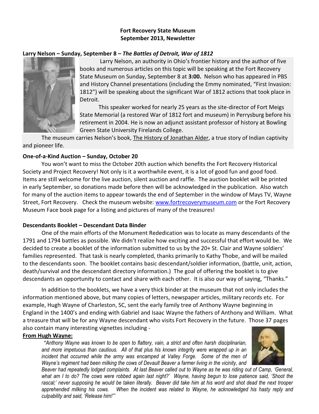 FRSM Newsletter September 2013