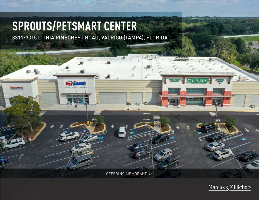 Sprouts/Petsmart Center 3311-3315 Lithia Pinecrest Road, Valrico (Tampa), Florida