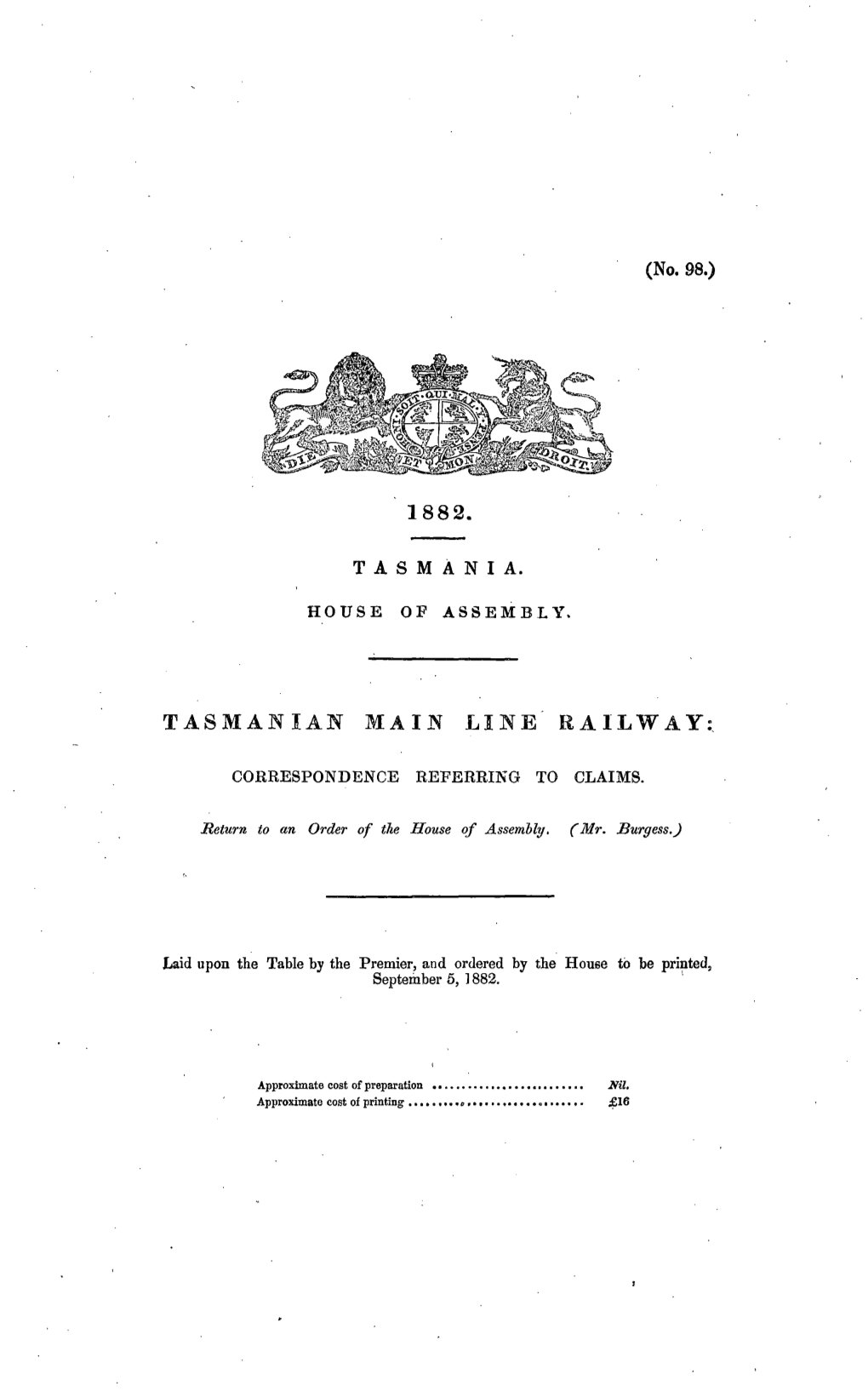 Tasmanian Main Line Railway
