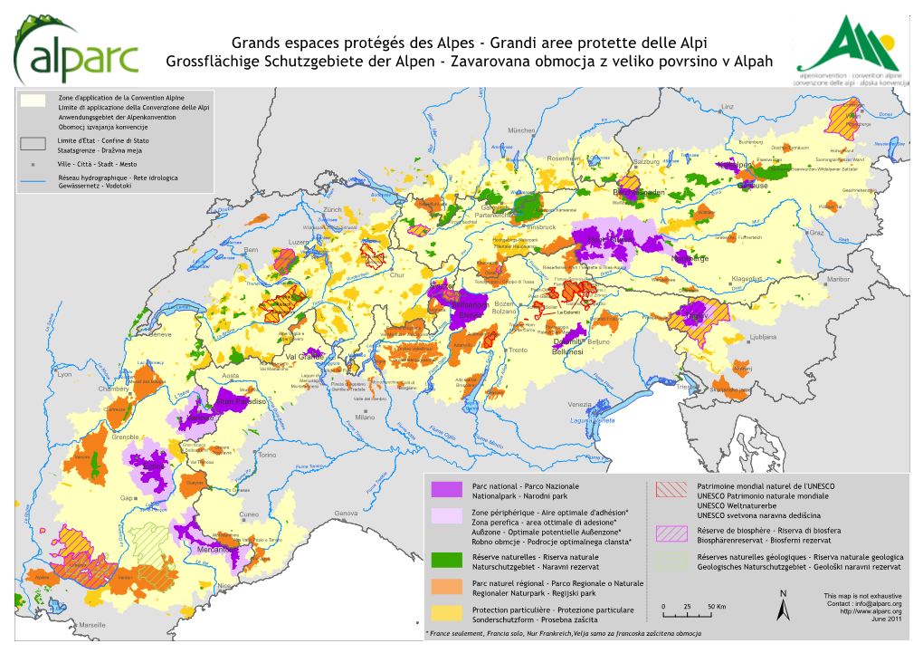 Grands Espaces Protégés Des Alpes - Grandimain-Donau-Kanal Aree Protette Delle Alpi