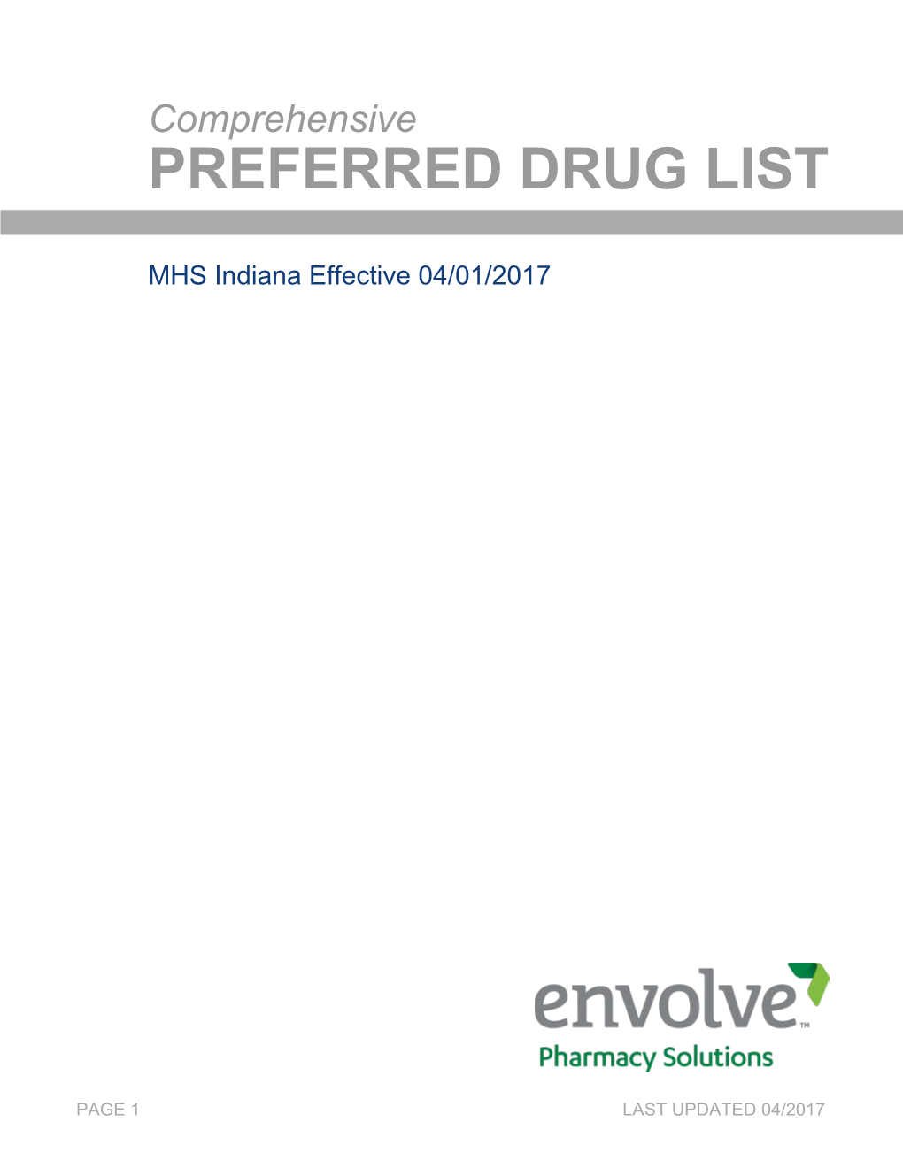 Preferred Drug List