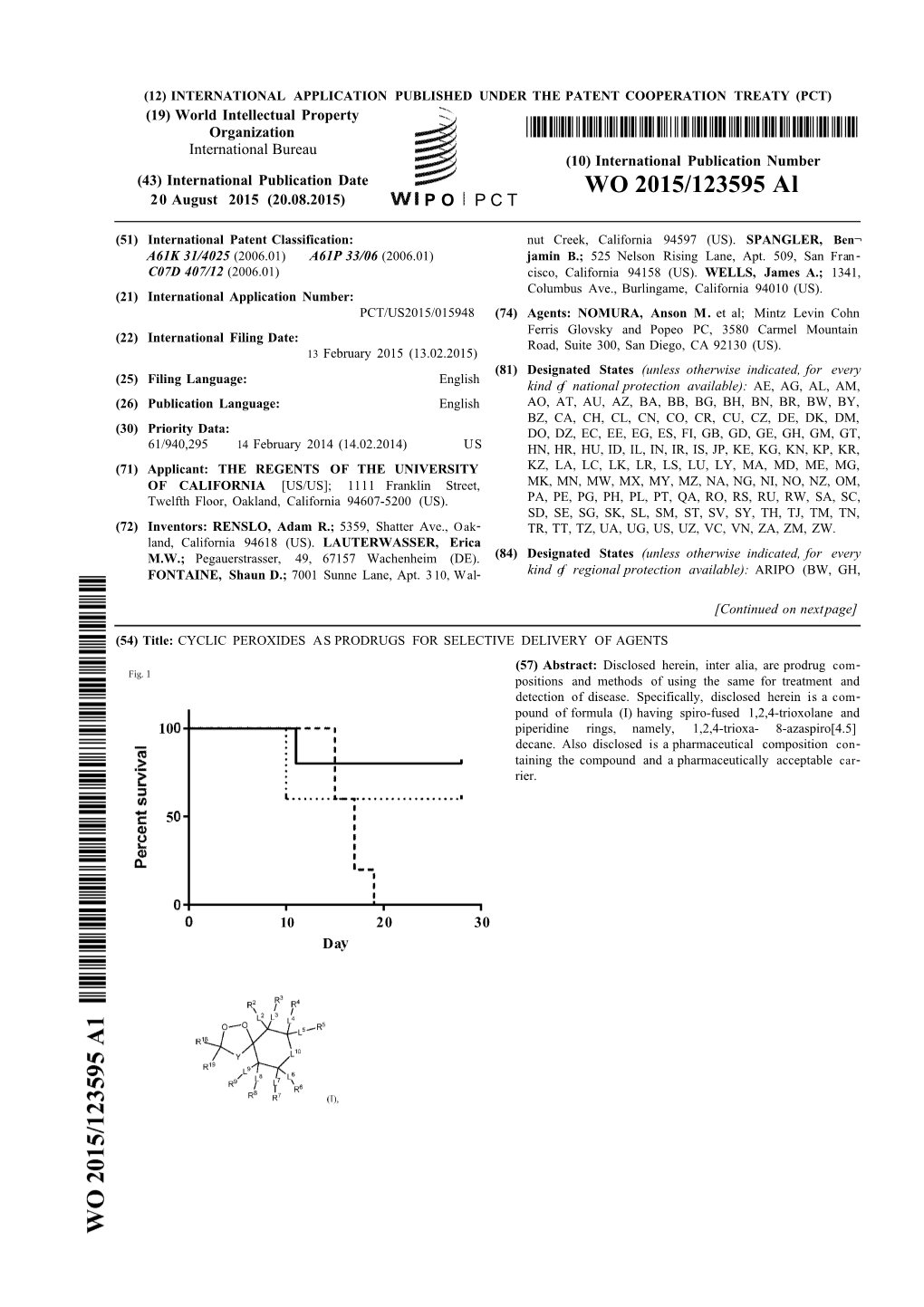 WO 2015/123595 Al 20 August 2015 (20.08.2015) P O P C T