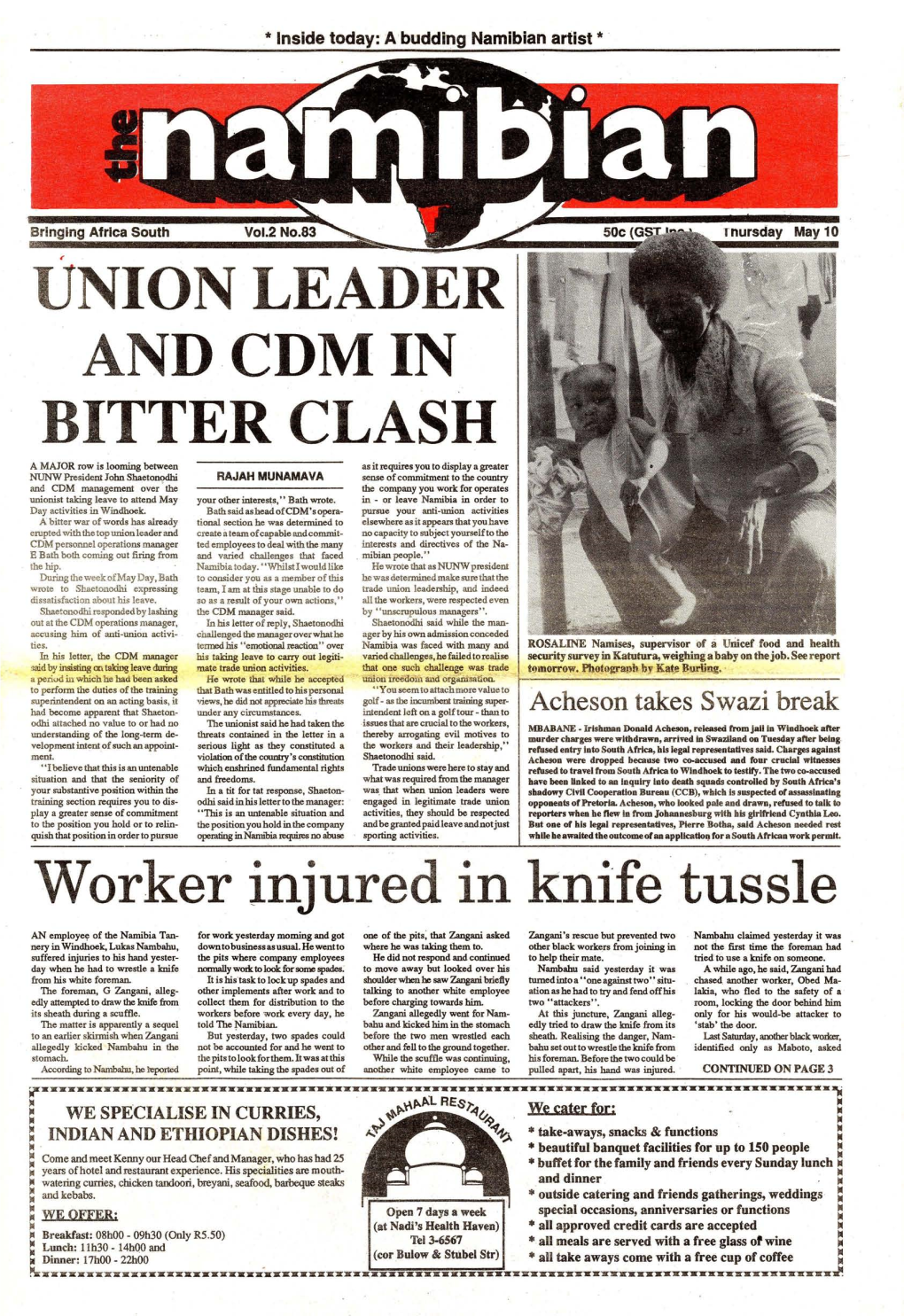 Union Leader Andcdmin Bitter Clash