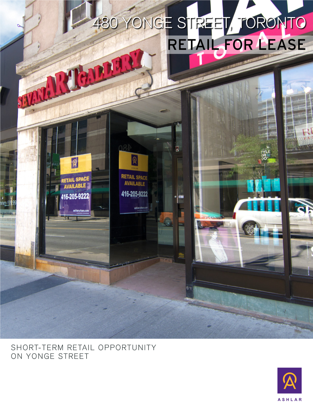 480 Yonge Street, Toronto Retail for Lease