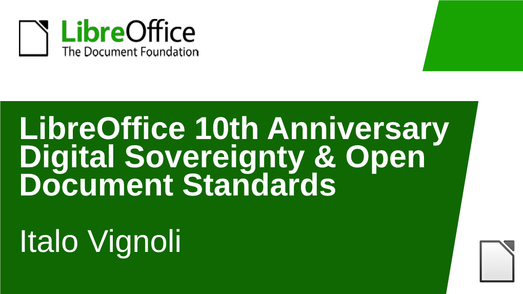 Libreoffice 10Th Anniversary Digital Sovereignty & Open