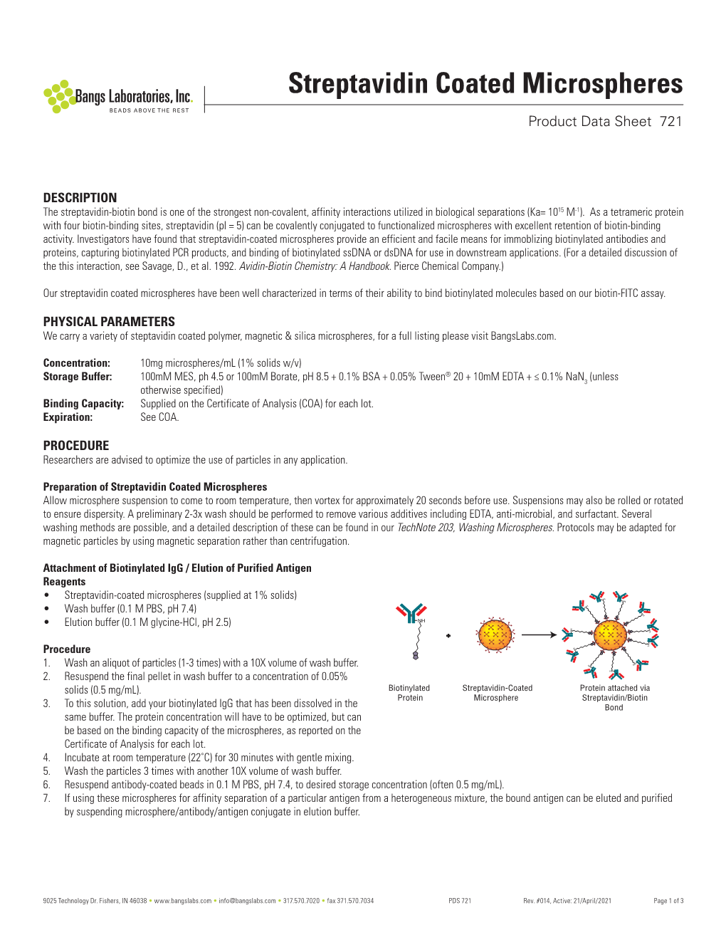 Proactive ® Streptavidin Coated Microspheres