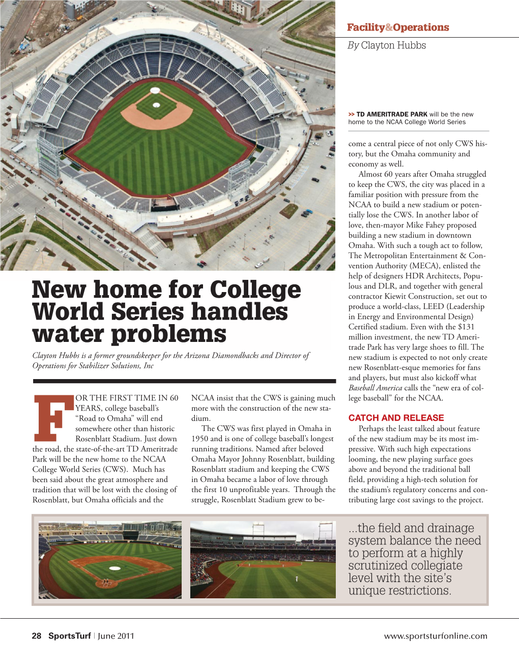 New Home for College World Series Handles Water Problems