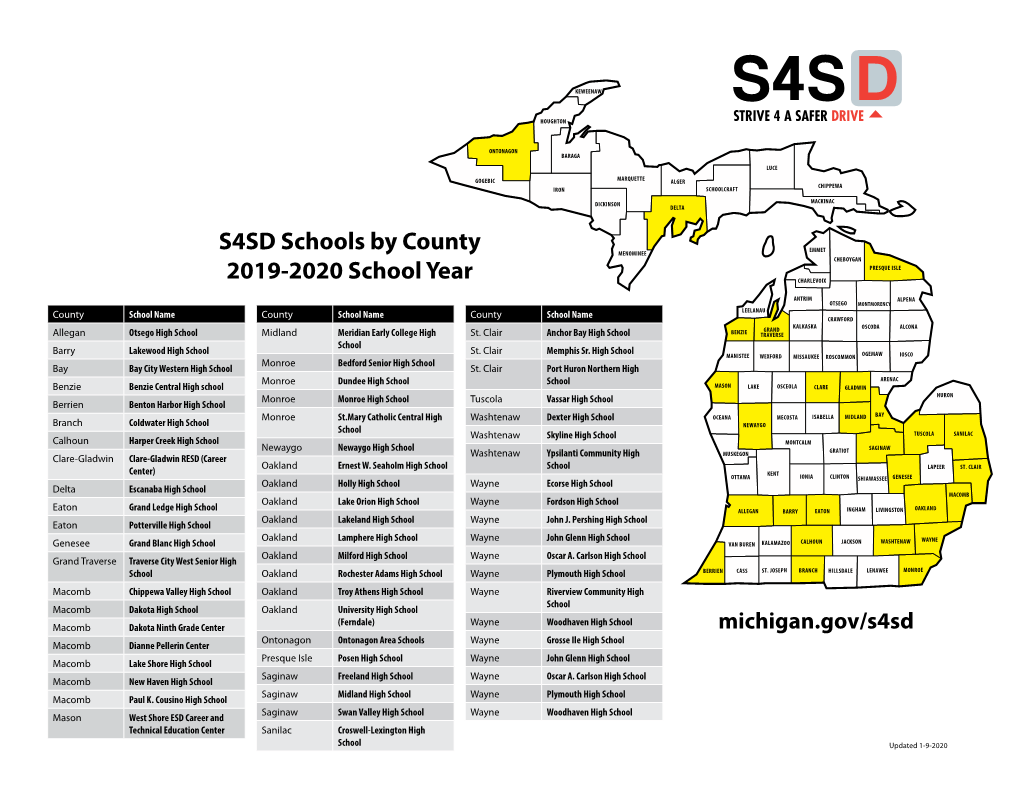 2019-2020 Participating Schools