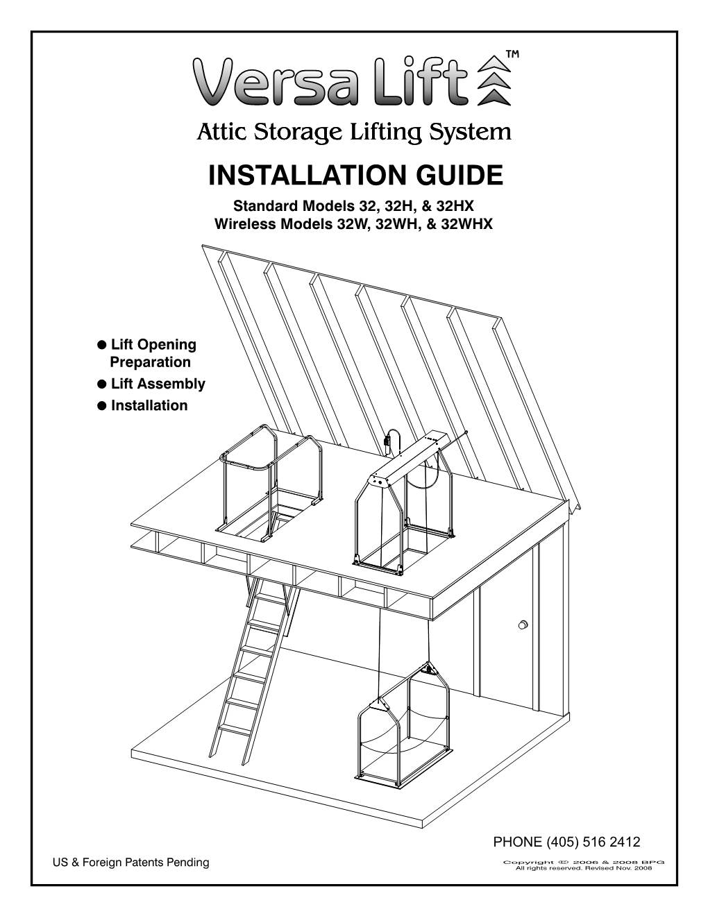 INSTALLATION GUIDE Standard Models 32, 32H, & 32HX Wireless Models 32W, 32WH, & 32WHX