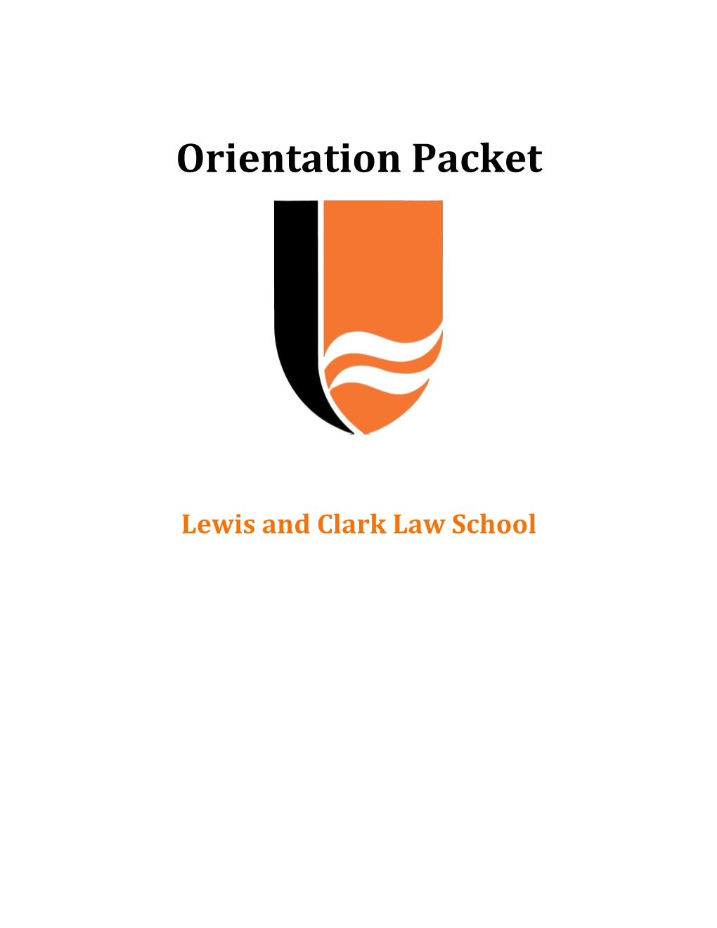 Orientation Packet