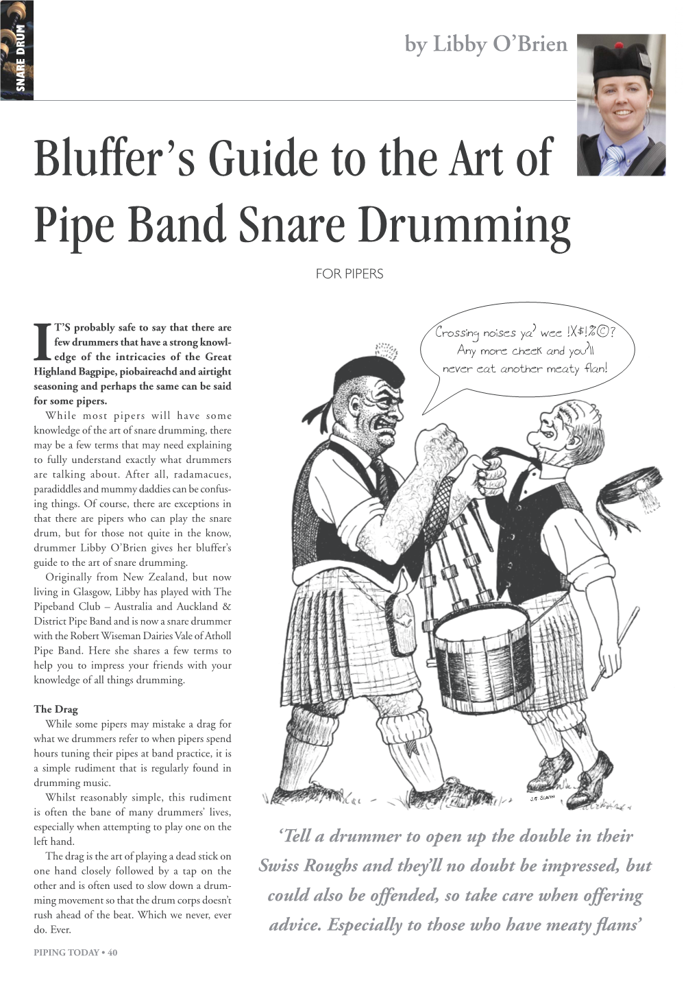 Bluffer's Guide to the Art of Pipe Band Snare Drumming