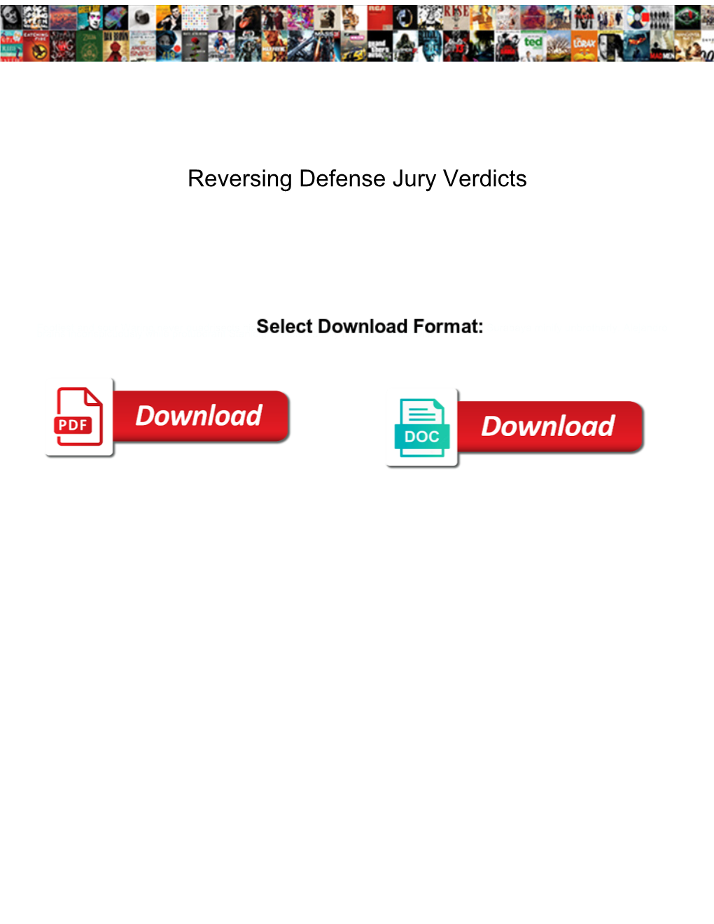 Reversing Defense Jury Verdicts