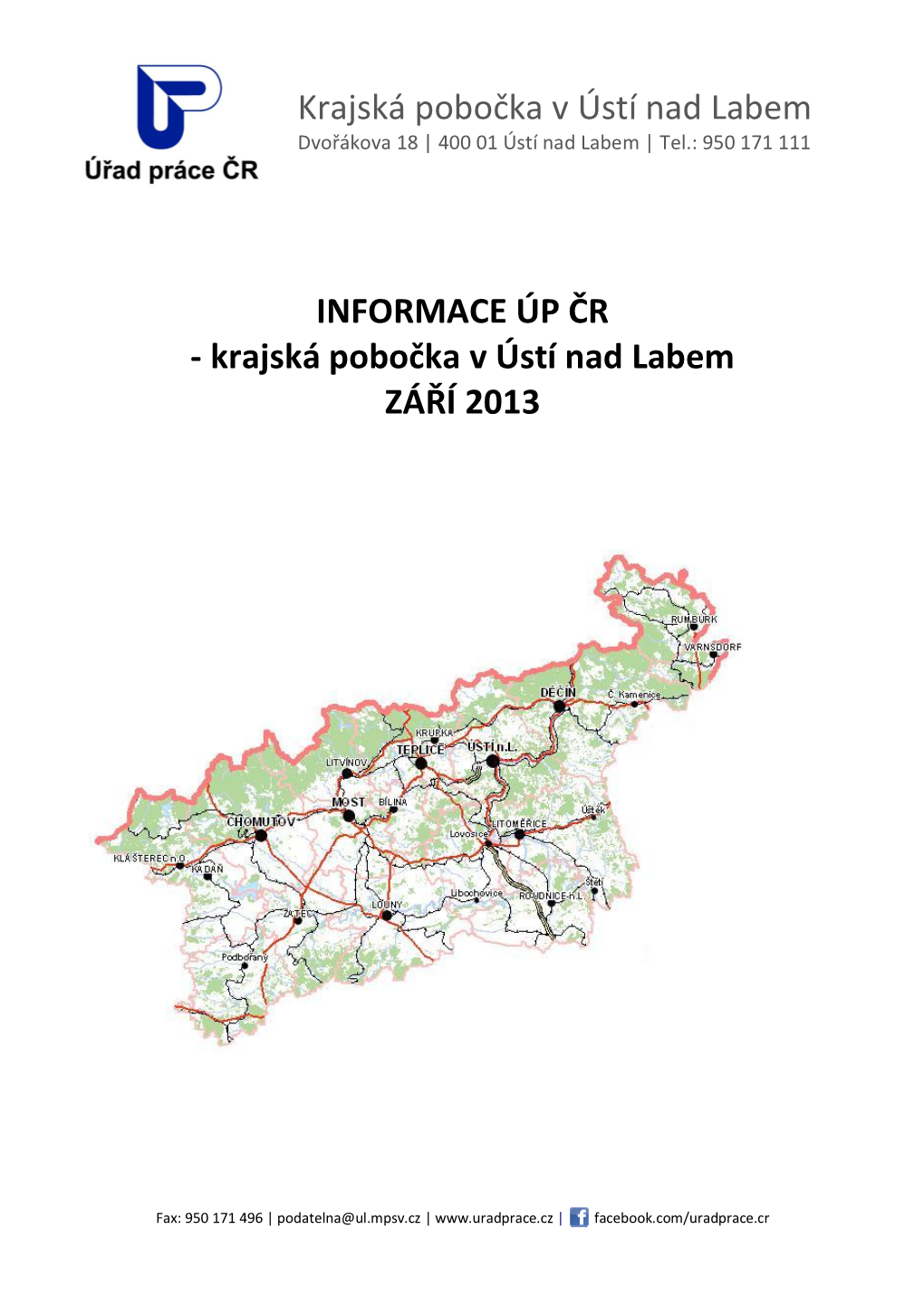 Krajská Pobočka V Ústí Nad Labem ZÁŘÍ 2013