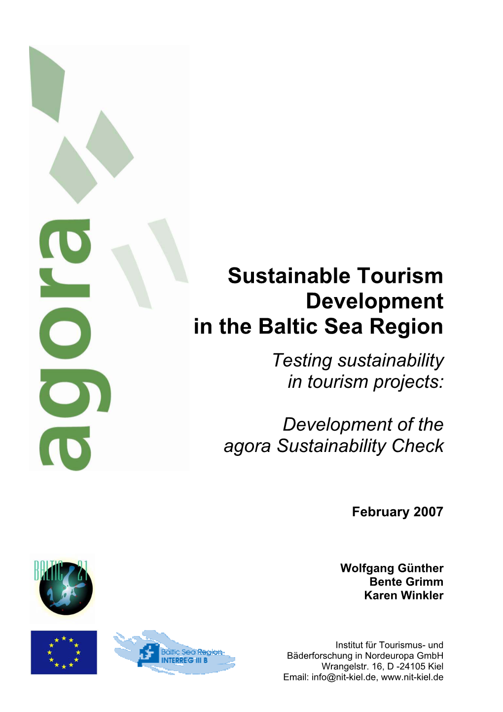 Sustainable Tourism Development in the Baltic Sea Region