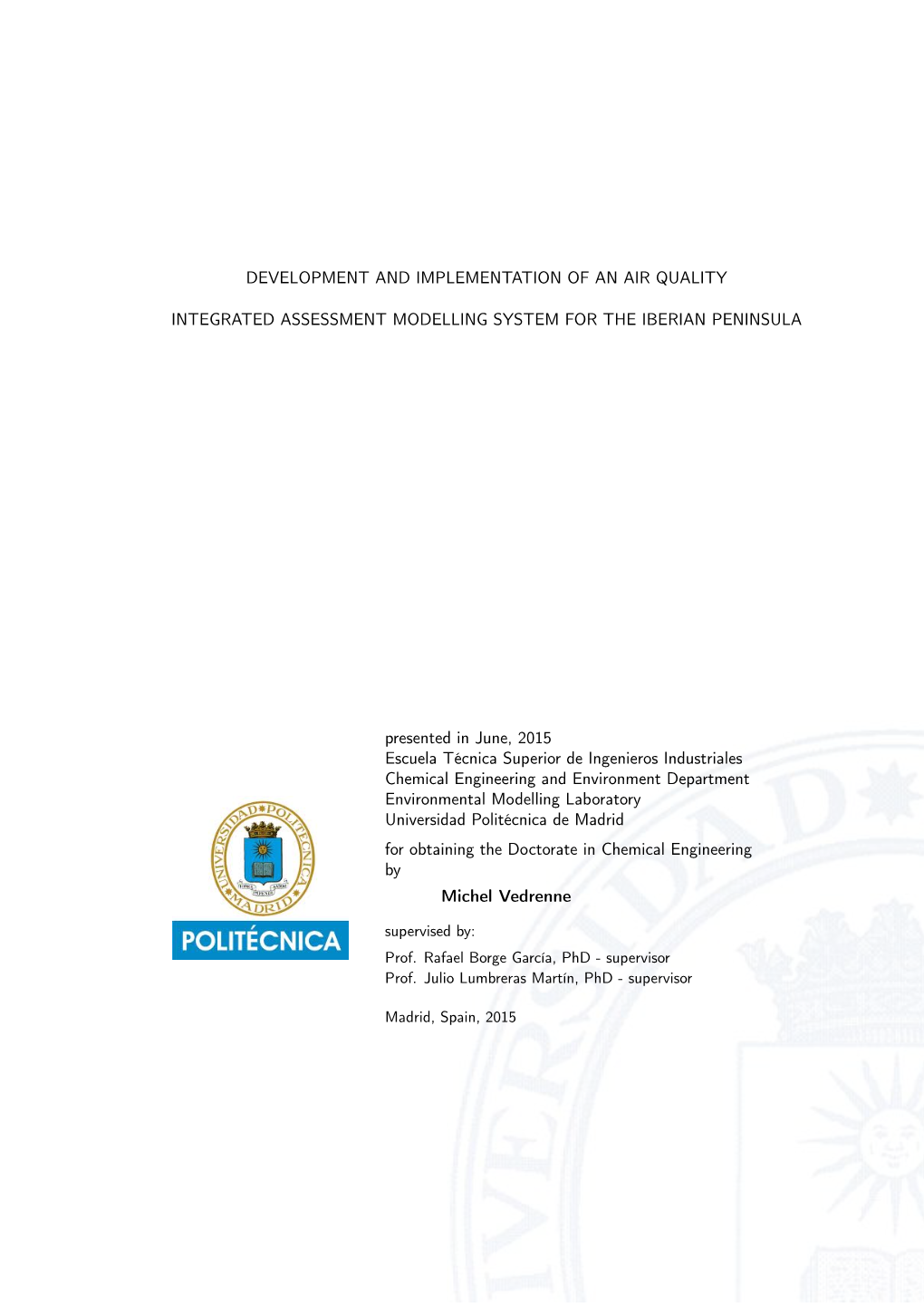 Development and Implementation of an Air Quality