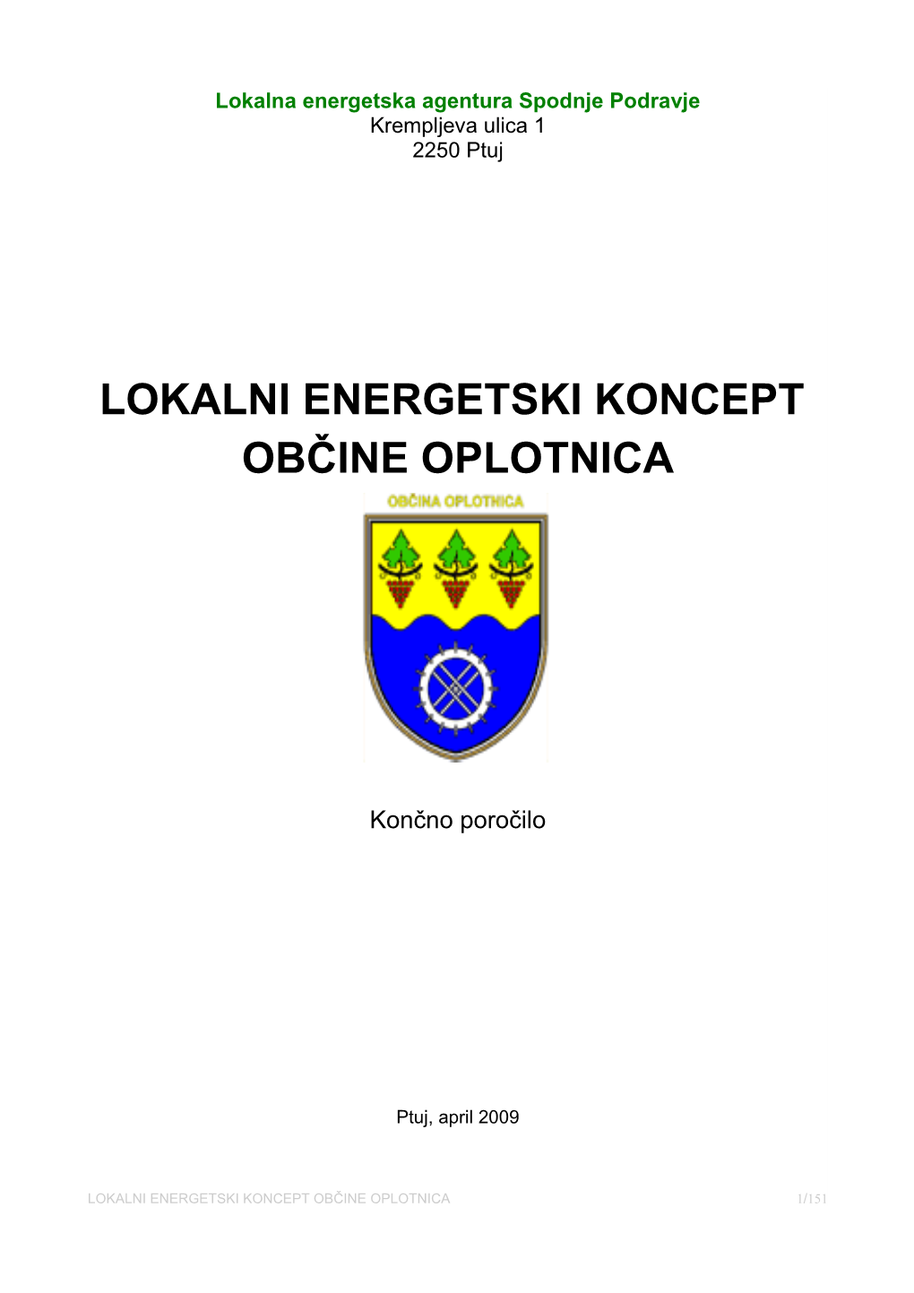 Lokalni Energetski Koncept Občine Oplotnica