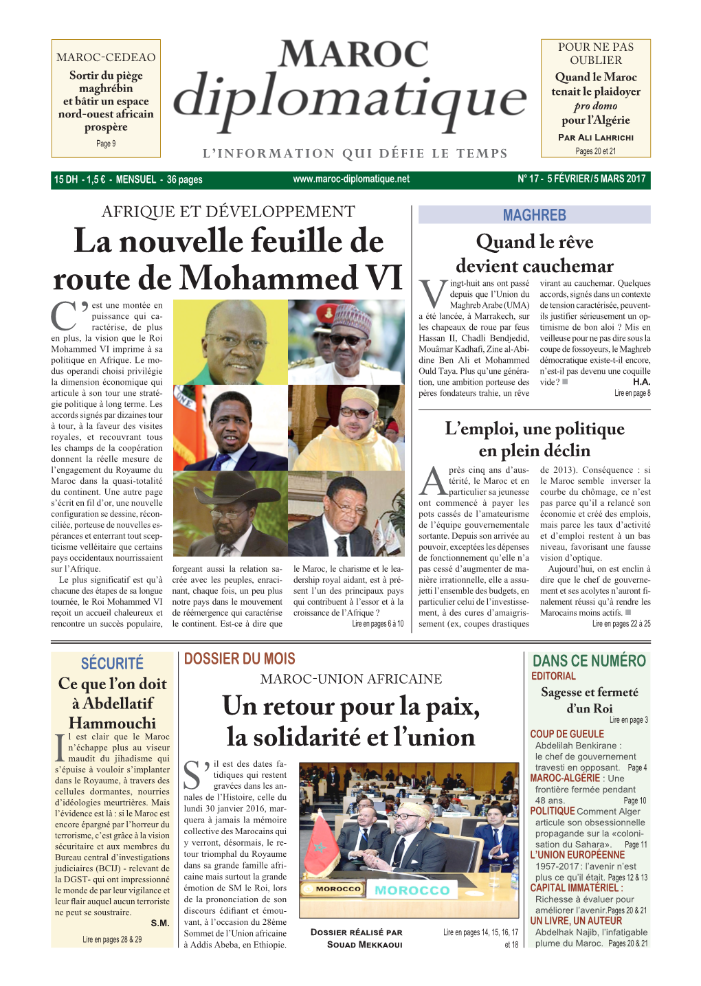 La Nouvelle Feuille De Route De Mohammed VI