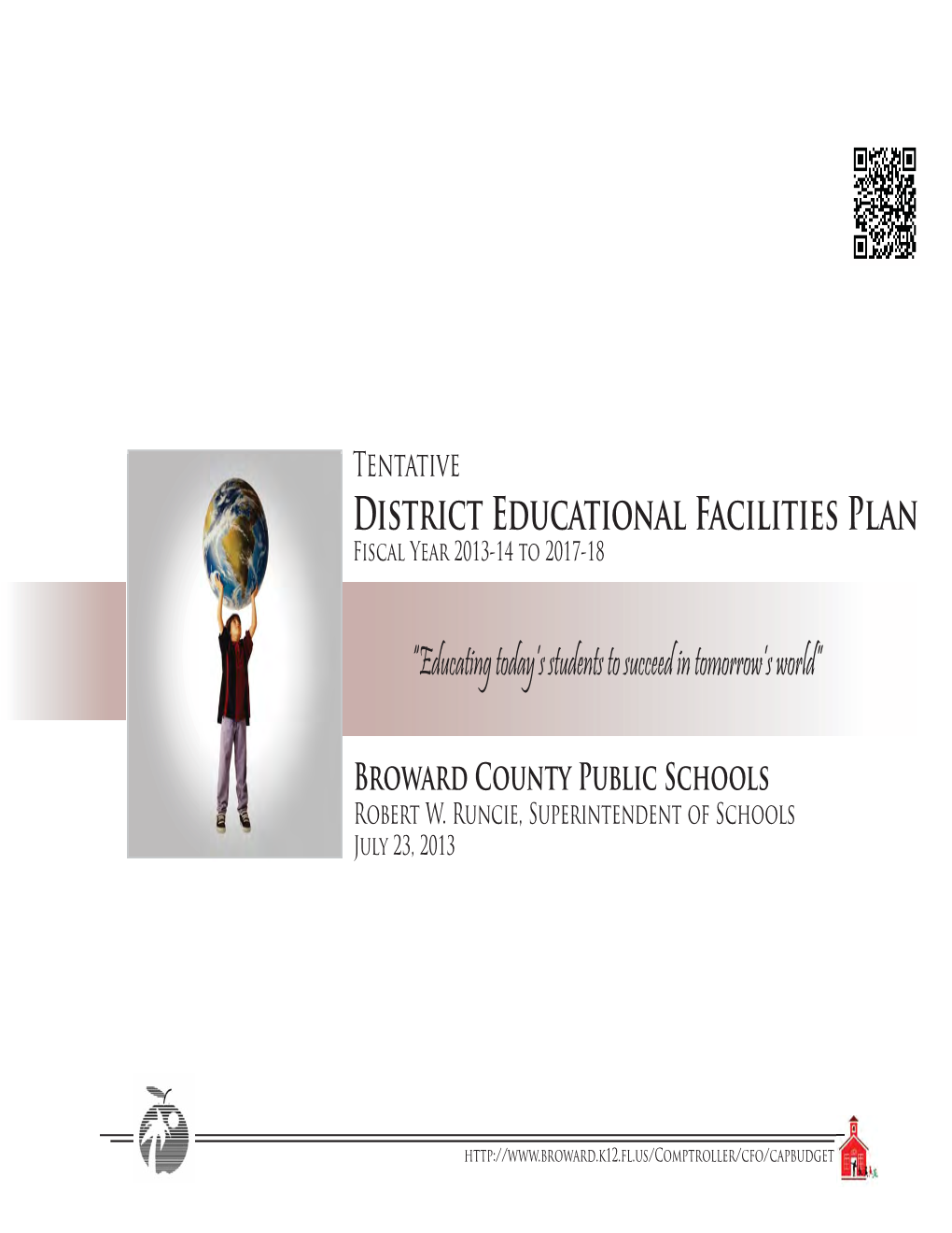 Tentative District Educational Facilities Plan 2013-14 to 2017-18