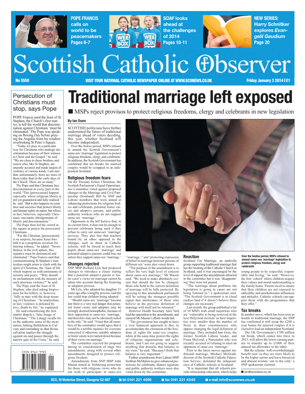 Traditional Marriage Left Exposed