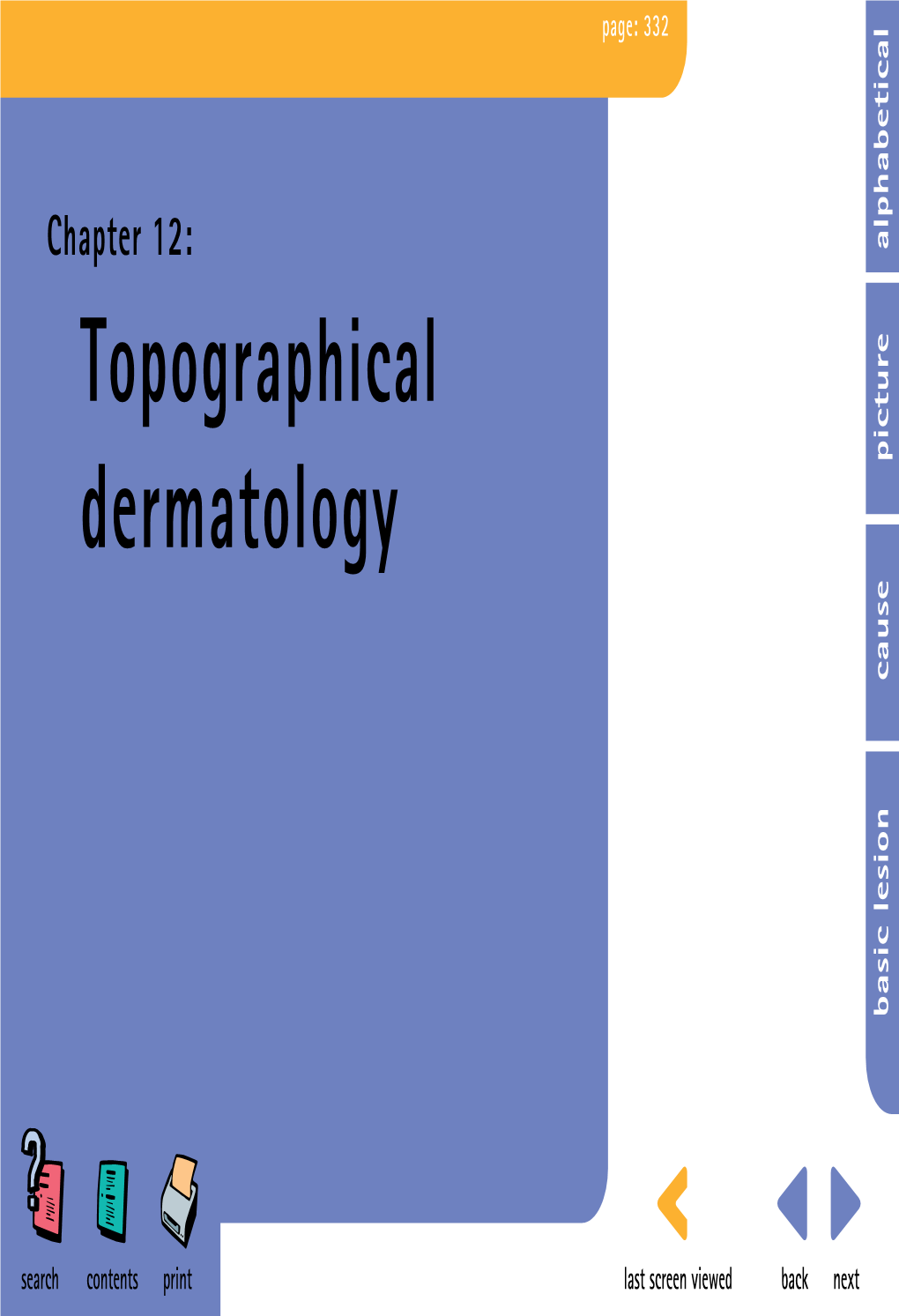 Topographical Dermatology Picture Cause Basic Lesion