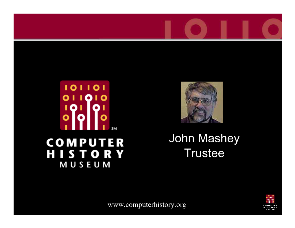 HC17.Computer History Museum Presentation