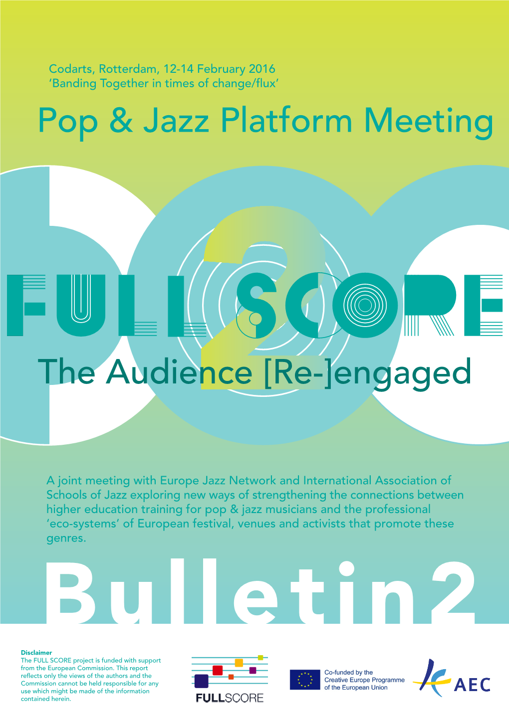 Pop & Jazz Platform Meeting 2The Audience [Re-]Engaged