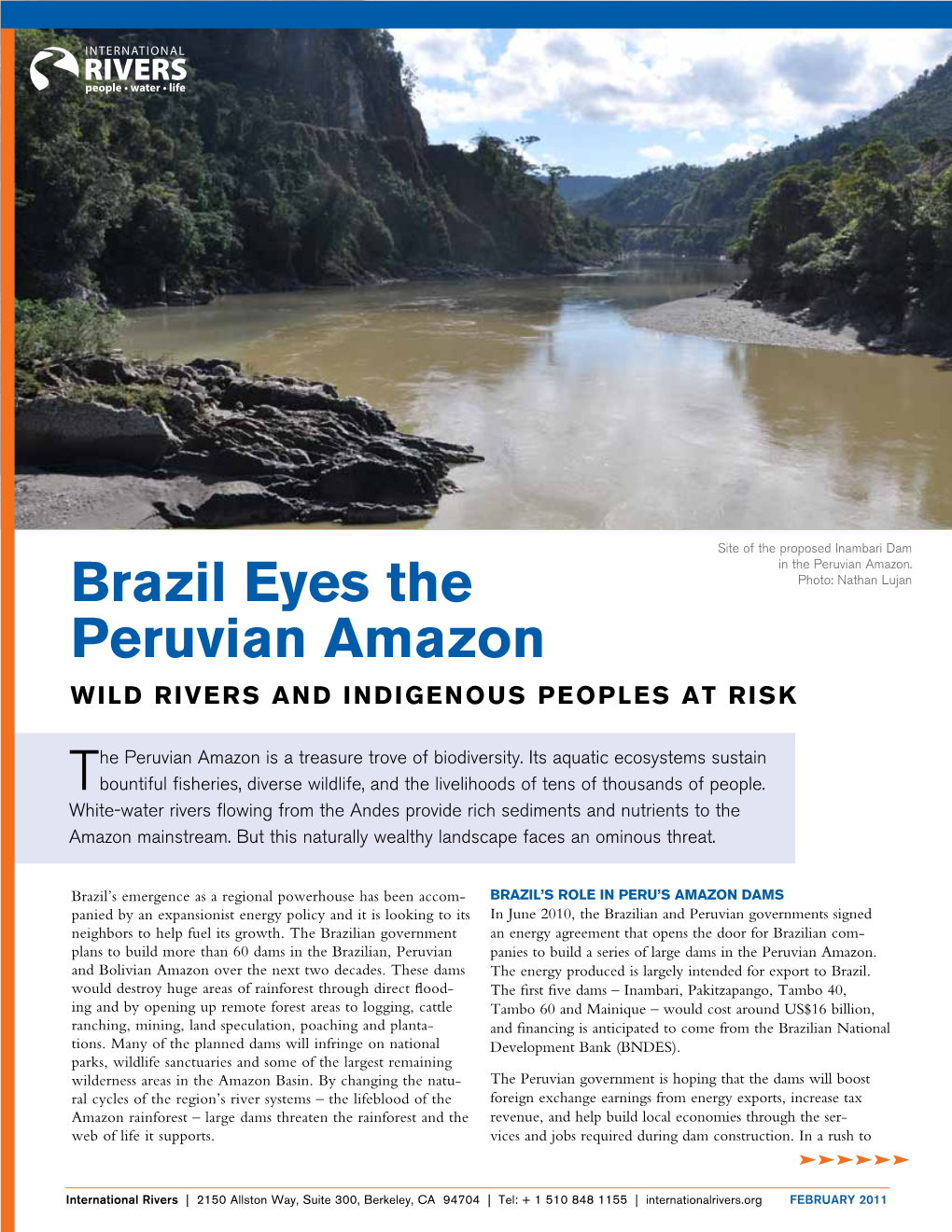 Brazil Eyes the Peruvian Amazon