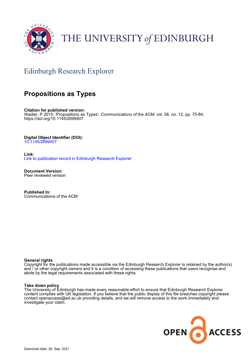 Edinburgh Research Explorer