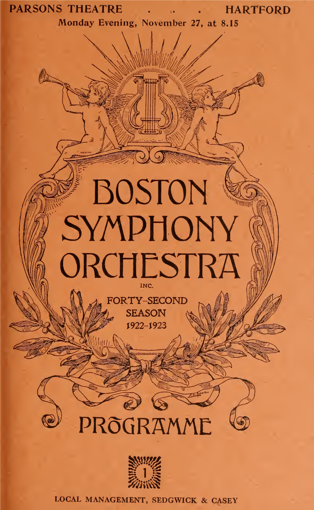 Boston Symphony Orchestra Concert Programs, Season 42,1922