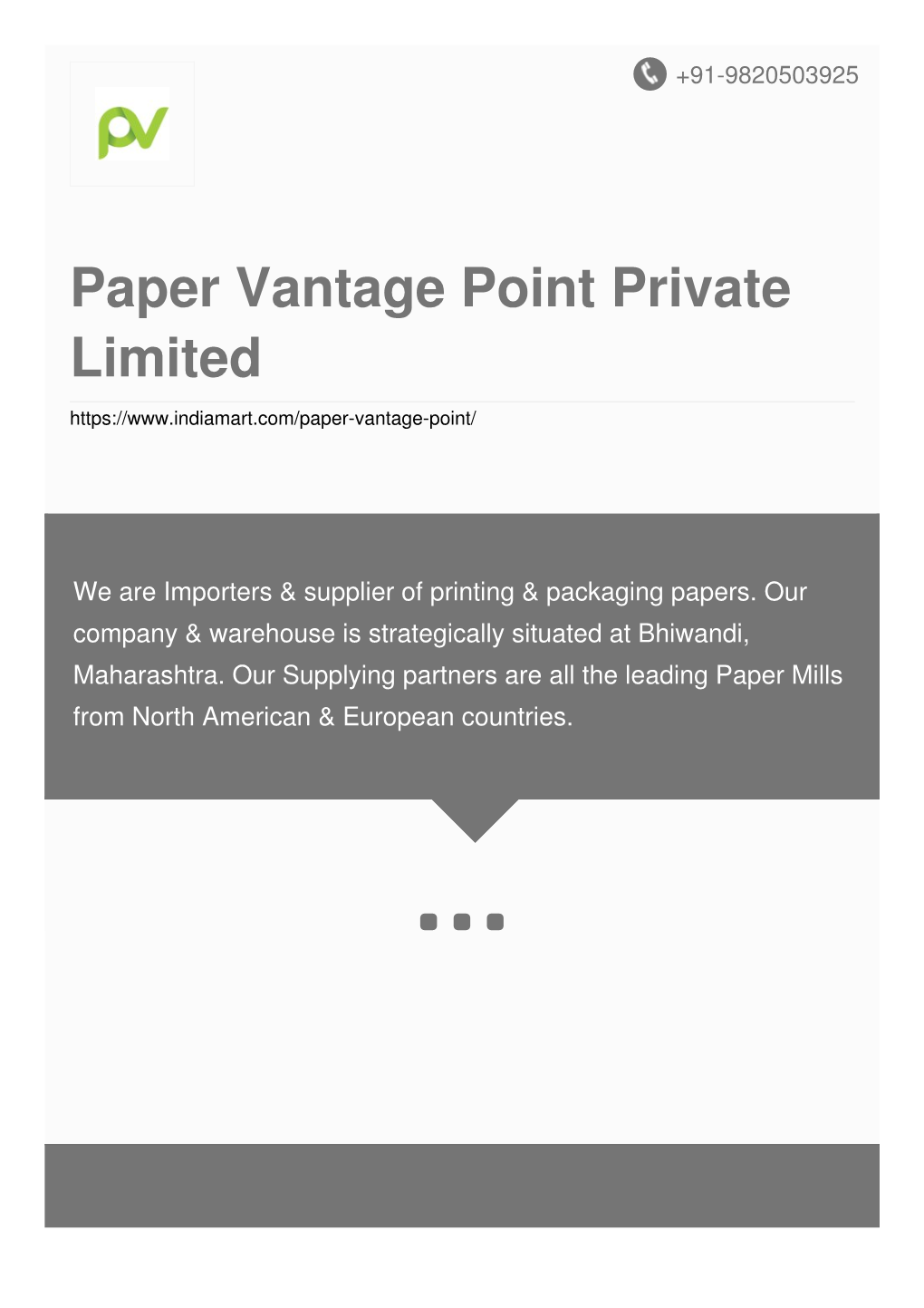 Paper Vantage Point Private Limited