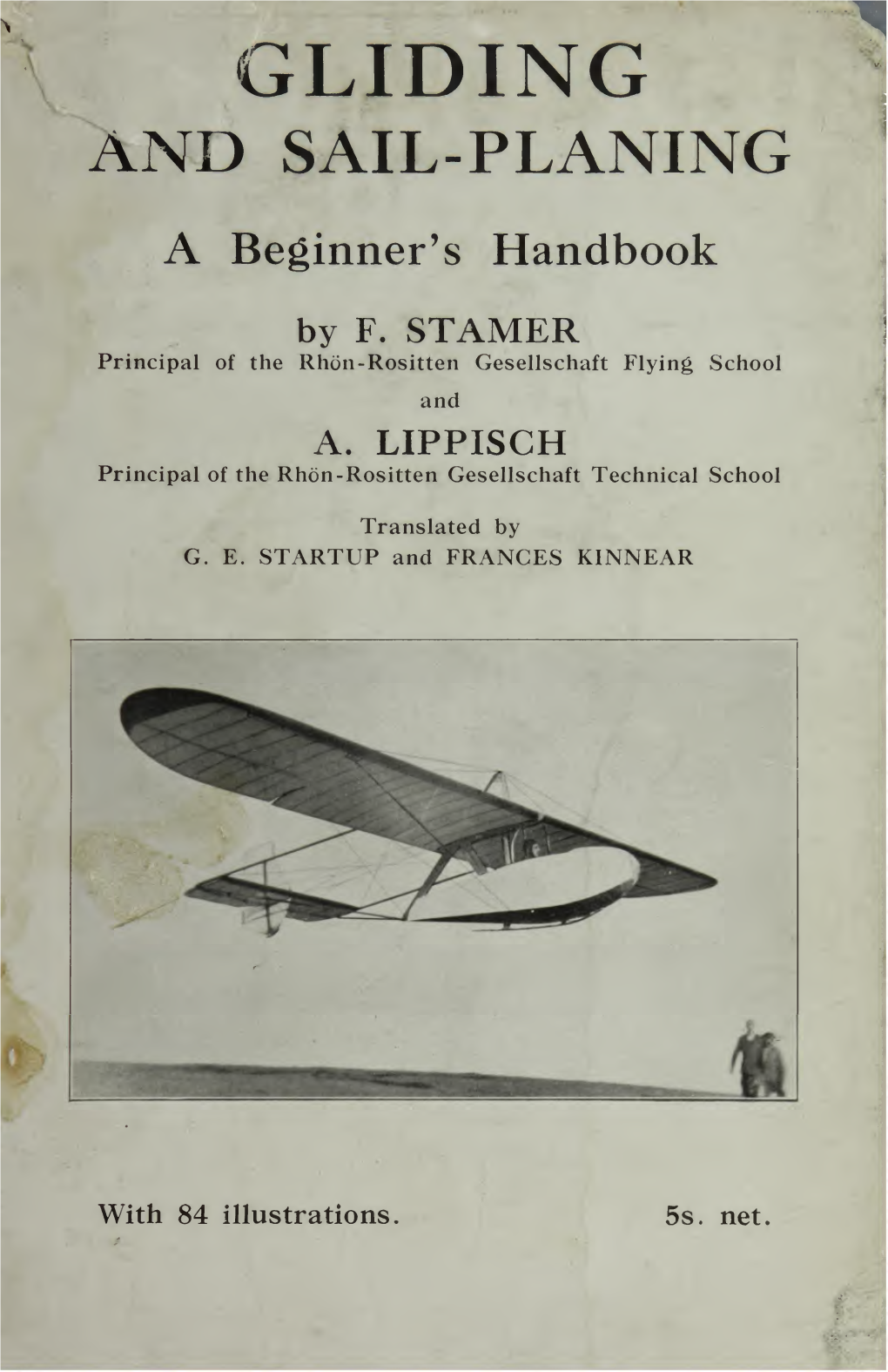 GLIDING and SAIL-PLANING a Beginner's Handbook