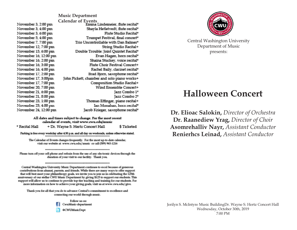 Halloween Concert