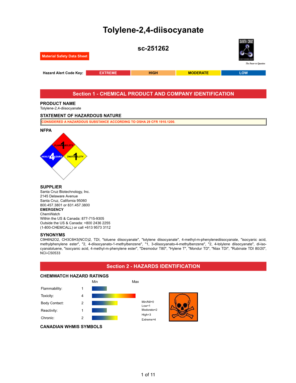 Tolylene-2,4-Diisocyanate