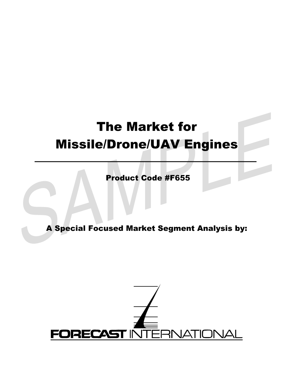 The Market for Missile/Drone/UAV Engines