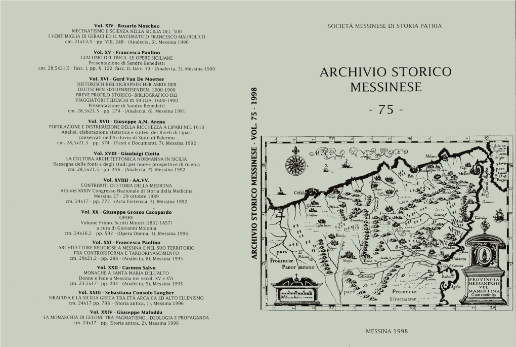 Archivio Storico Messinese 75