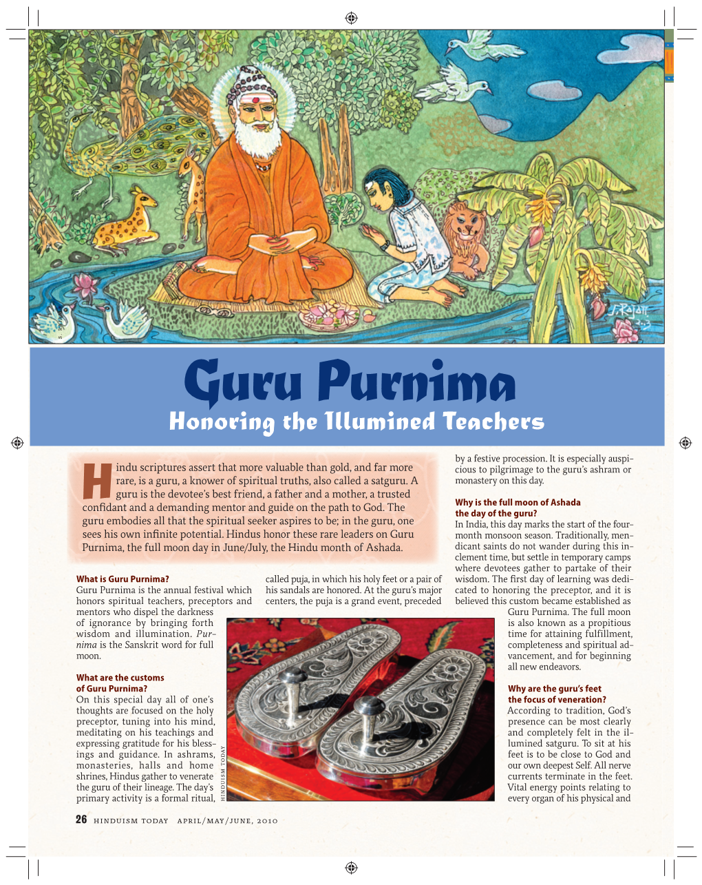 Guru Purnima Honoring the Illumined Teachers
