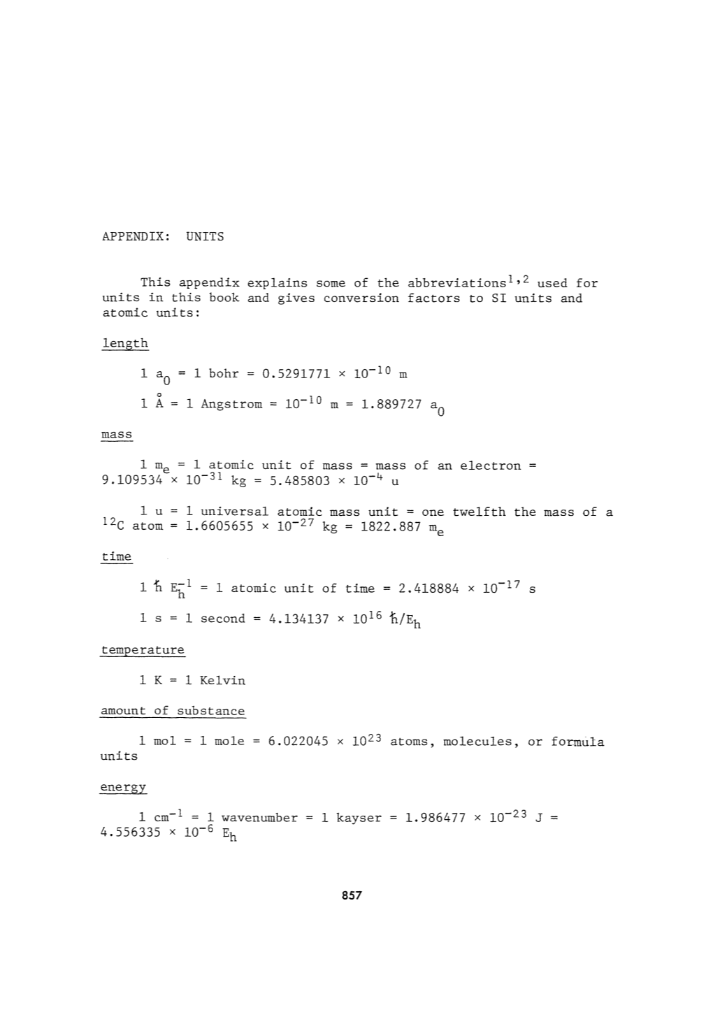 UNITS This Appendix Explains Some of the Abbreviations1•2 Used For