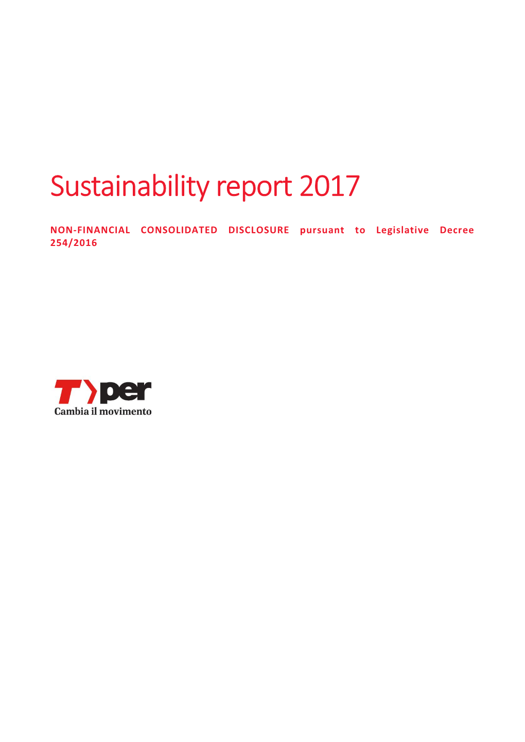 Sustainability Report 2017