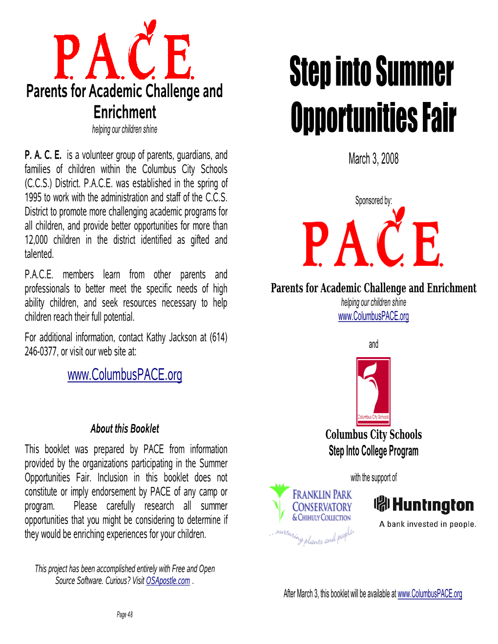 Step Into Summer Opportunities Fair