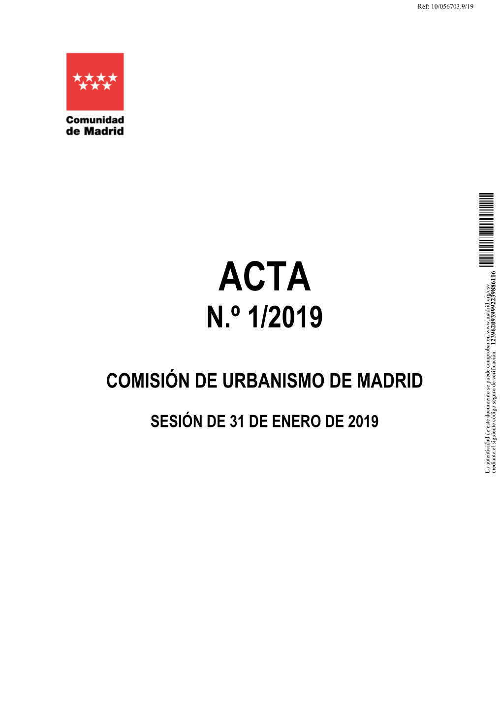 Acta De La Sesión De 31 De Enero